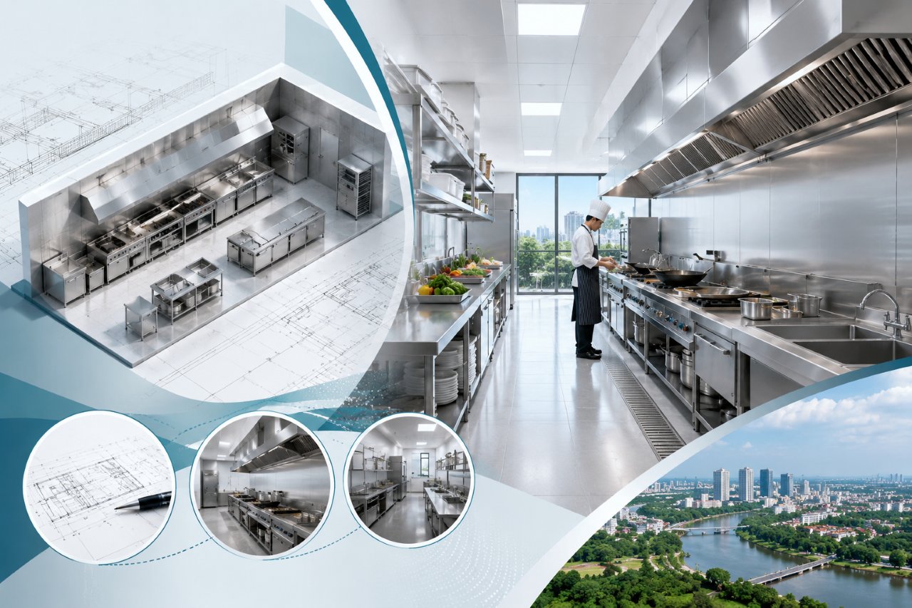 Tư Vấn Thiết Kế Layout & Setup Bếp Một Chiều