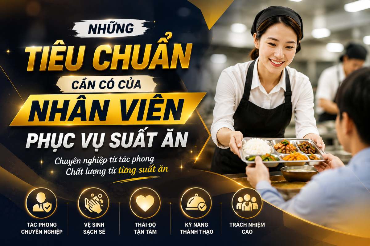 Những Tiêu Chuẩn Cần Có Của Nhân Viên Phục Vụ Suất Ăn